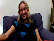 Playful Sweetie Licks Her Flawless Feet