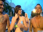 Adorable Teens In Wild Group Fucking