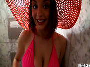Busty Teen Makes Guy Happy