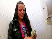 Horny Teen Gets Fucked In The Toilet
