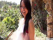 Kinky Brunette Teen Is Doing Blowjob