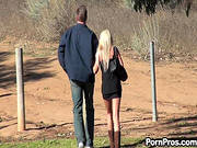 Naughty Blonde In Nature Hardcore Fucking