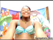 Sexy Black Teen Toying Her Pussy On Webcam
