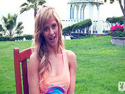 Adorable Blonde Is Showing Her Big Tatas