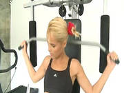 Naked Girl In The Gym