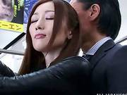 Japanese Hottie Julia Lets Some Guy Play With Her Boobs In A Bus