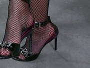 Jo The Sexy Babe In Lingerie And Fishnets Gives An Interview