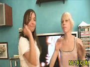 Slim Pretty Girl Lies On Her Side -10