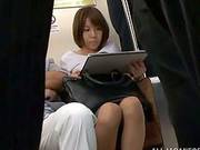 Japanese Milf Gets Fucked From Behind In A Public Place