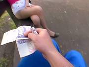 Lucy The Hot Blonde Sucks A Cock And Gets Fucked For Money
