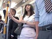 Slutty Japanese Girl Gets Fucked In A Crowded Metro Train