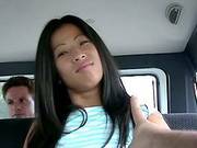 Asian Cutie Sunshine Blows And Gets Fucked In The Bangbus