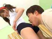 Sweet Japanese Teen With Pigtails Rides Hard Cock