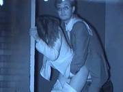 Couple Engaging In Congress Outside, In Japan