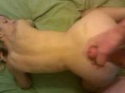 Jerking Off On Wifes Back