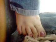 Mi  Muy Divina Amiga De Nuevo Acariciandome Con Su Pies 6