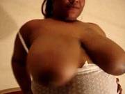 Ebony Bbw Shaking Her Big Juicy Tits