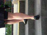 Beautiful Canadian Girl Walking