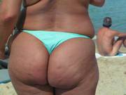 My Wife On De Beach.