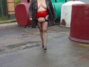 Just Fishnet Stockings And My Coat