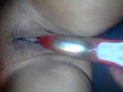 Vibrator In Her Pussy