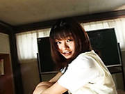 Chubby Face Eiri Ueno Teases You Showing What Is Under Her Skirt