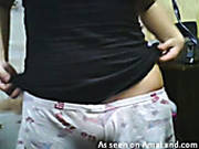 Cute Busty Teen Masturbates On A Webcam For Money