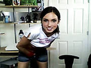 Sassy Girl Demonstrates Her Slim Body To Webcam Stranger