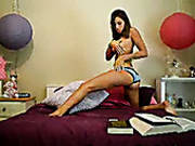 Nasty Chick Performs Her First Homemade Video