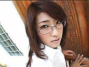 Four Eyed Office Slut Sayaka Ando Stuns With Her Mad Curves