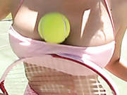 Charming Tennis Girl Asami Tada Playing And Undressing