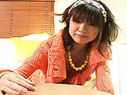 Pale Skin Teen Rika Hayama Lets The Man Finger Hershaved Clam