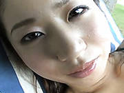 Shapely Busty Asian Teen Rio Natsume Flaunts Her Pale Skin Body