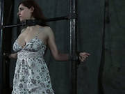 Busty And Shy Iona Grace Has Her Hands Tied To The Posts