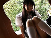Zesty Brunette Teen Karen Arai Has Awesome Braids