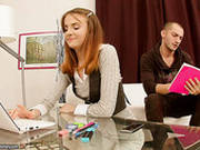 Pretty Teen Abia Studies With Her Fellow But It Ends Up In A Hot Oral Sex