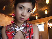 Slutty Oriental Hoe Aki Hoshino Puts On Traditional Asian Dress