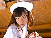 Petite Japanese Nurse Aki Hoshino Seductively Poses On Cam