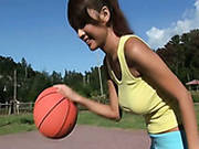 Alluring Japanese Babe Kana Tsugihara Has Fun On A Playing Ground And Then Poses On A Cam Wearing Se