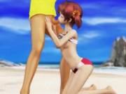 Slim Hentai Chick Sucks Massive Dick