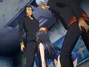 Sexy Anime Babe Gives Oral In Group