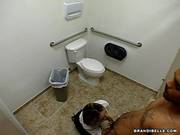 Sexy Chick Brandi Belle Sucks A Big Cock In A Public Bathroom