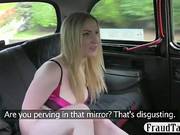 Big Tits Blonde Amateur Milf Seduced By A Taxi Driver