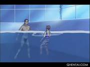 Hentai Stunner In Big Tits Gets Cunt Fucked Doggy By The Pool