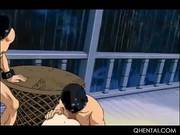 Hentai Redhead Sex Slave Gets Mouth And Cunt Smashed