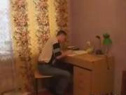 Russian Teacher Gives A Private Lesson