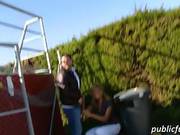 Amateur Spanish Blondie Babe Kazzandra Pussy Pounded In Public