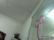 Group Of Amateur Freshman Girls Doing Chores And Lesbo Action