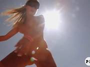 Hotties Sand Boarding On The Desert And Enjoyed Frisky Fishing