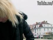 Cute Blondie European Gambler Laura Slammed For Some Money